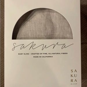 NEW Sakura Bloom flax linen baby ring sling